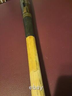 TIM RAINES Game Used Signed cracked Bat