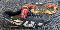 TIM WALLACH Montreal Expos SIGNED GAME USED/WORN Reebok CLEATS JSA COA