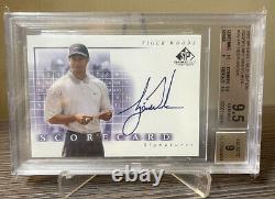 Tiger Woods 2002 SP Game Used on card auto BGS 9.5 9