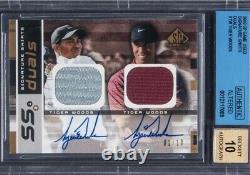 Tiger Woods 2003 UD SP Game Used Edition Signature Shirts Dual Auto BGS 10