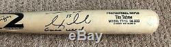 Tim Tebow GAME USED 2016 CRACKED BAT autograph SIGNED Mets inscribed HOLOGRAM