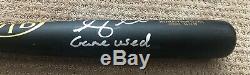 Tim Tebow GAME USED 2018 UNCRACKED BAT autograph SIGNED Mets inscribed HOLOGRAM