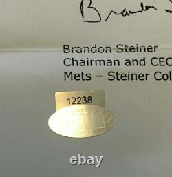Tom Glavine signed Game Used 2005 NY Mets hat auto PSA MLB Holo Steiner LOA