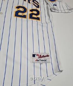 Tony Gywnn Jr Milwaukee Brewers SIGNED Game Used Worn Jersey 2007 MLB Authentic