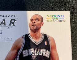 Tony Parker 2012-13 National Treasures Nba Gear Game-worn Patch Auto /25 Spurs
