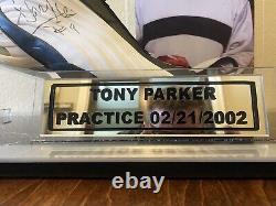 Tony Parker hand signed Game Used Rookie Shoe SPURS Autographed