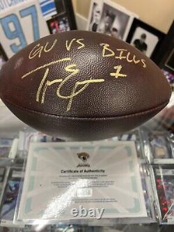 Travis Etienne Jr Autographed Game Used Ball vs. Bills