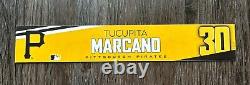 Tucapita Marcano 2023 Pirates Game Used Locker Room Name Plate 12 X 2 Banned