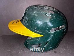 Tyler Soderstrom A's Autographed Signed 2023 Game Used Batting Helmet Beckett