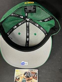 Tyler Soderstrom Oakland A's Auto Signed 2023 Game Used Hat Beckett