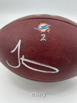 Tyreek Hill Miami Dolphins Signed Game Used Salute To Service Football Bas Coa