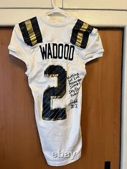UCLA Bruins Football Game Used Jersey 2015 Jaleel Wadood Signed Photo Match
