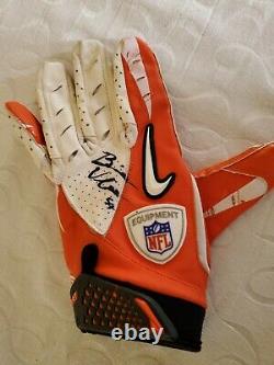 Ultimate Brian Urlacher Signed Package Game Used Glove and Auto NFL Football