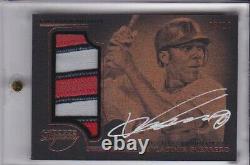 VLADIMIR GUERRERO 2014 Dynasty Game Used Jersey Patch Auto Signed Angels 8/10