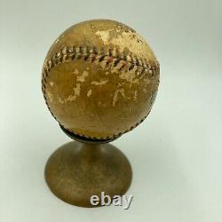 Vintage 1920's Signed Game Used National League Baseball Trophy