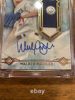 Walker Buehler Topps Diamond Icons Game Used Patch/On-card Auto #19/25 Dodgers