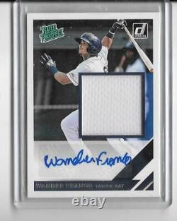 Wander Franco 2019 Donruss Rookie Game Jersey Autograph Auto -rays