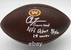 Washington Football Team Signed NFL Debut Game Used Football 9-13-20