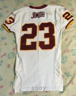 Washington Redskins Signed Ade Jimoh Authentic Game Used Cut Jersey 2003 Rookie