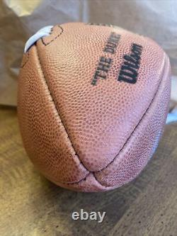 Washington Redskins game used worn NFL football ball SIGNED SONNY JURGENSON