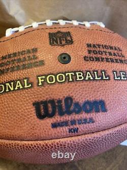 Washington Redskins game used worn NFL football ball SIGNED SONNY JURGENSON