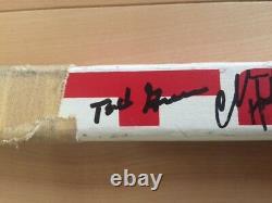 Wayne Gretzky + 19 OILERS signed a Game Used Dave Semenko Hockey Stick 1984/85