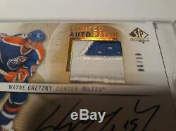 Wayne Gretzky Auto Patch Oilers Game Used #6/10 Upper Deck SP Authentic 2012-13