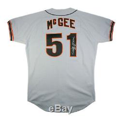 Willie Mcgee 1993 Game Used Signed San Francisco Giants Road Jersey Cardinals