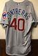 Willson Contreras Game Used Signed Jersey Mlb Authentication Hologram Bas Coa