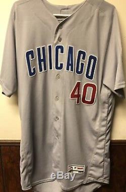 Willson Contreras Game Used Signed Jersey MLB Authentication Hologram BAS COA