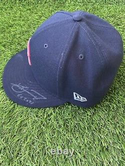 Xander Bogaerts Boston Red Sox Game Used Hat Signed 2021 Mother's Day