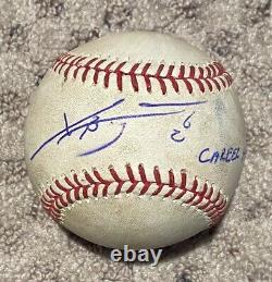 Xander Bogaerts Game Used Signed Single Baseball Red Sox 8/12/15 Hit #267 Auto