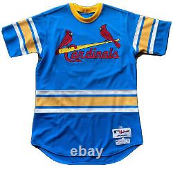Yadier Molina Game Used/Worn Signed St. Louis Blues Cardinals Themed BP Jersey