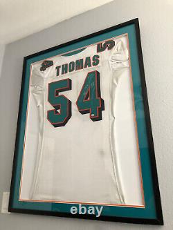 Zach Thomas Autograph Signed Game Used Jersey HOF Dolphins COA