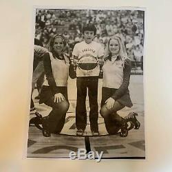 1974-1975 Indiana Pacers Game Team Basketball Aba Signé Utilisé
