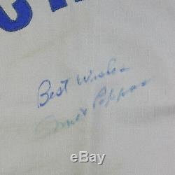 1974 Chicago Cubs Tom Dettore Jeu Utilisé Jersey De Route Utilisé Signé Par Milt Pappas