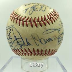 1982 L'équipe De Kansas City Royals Signé Jeu Autographié Utilisé Baseball George Brett