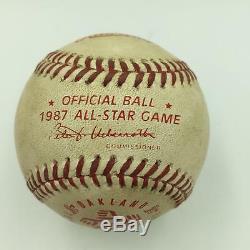 1987 All Star Game Don Mattingly Rickey Henderson Jeu Signé Utilisé Baseball Jsa