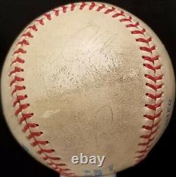 1990 KIRBY PUCKETT Balle de baseball utilisée en jeu signée Minnesota Twins White Sox vtg HOF