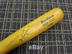 1992 Mark Grace Jeu Adirondack Bat Cubs De Chicago Joués Et Signés