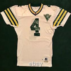 1993 Brett Favre Green Bay Packers Jeu Utilisé Worn Jersey 2 Signé Réparations Équipe