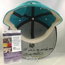 1993 Gary Sheffield Signé Jeu Utilisé Tous Star Game Florida Marlins Hat Cap Jsa