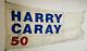 1994 Chicago Cubs Harry Caray Signé Wrigley Jeu De Terrain Drapeaux Usagés Lot De 2