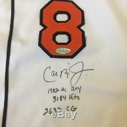 1999 Cal Ripken Jr. Jersey Usé Signé Baltimore Orioles Domicile Avec Jsa Coa
