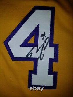 2001-02 Shaquille O’neal Nba Finals Game Worn/used & Signed Lakers Jersey (loa)
