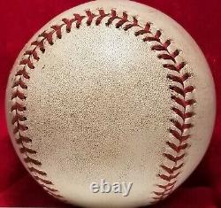 2001 RICKEY HENDERSON a signé le jeu utilisé de la balle de baseball OML de l'équipe des Padres vtg RARE 1/1