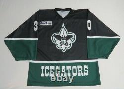 2003 Derek Boogaard Louisiana Icegators Echl Jeu Worn Worn Hockey Jersey Signé