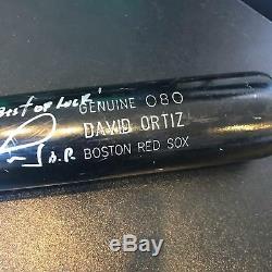 2004 David Ortiz Jeu Signé Bat World Series Saison Championnat Saison Adn Psa