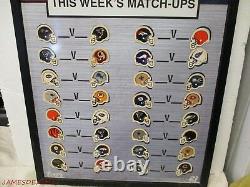 2008 Coors Light Beer NFL Matchup Sign Game Day Match Up