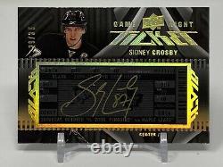 2009-10 Ud Black Game Night Ticket Sidney Crosby Autographe #29/35